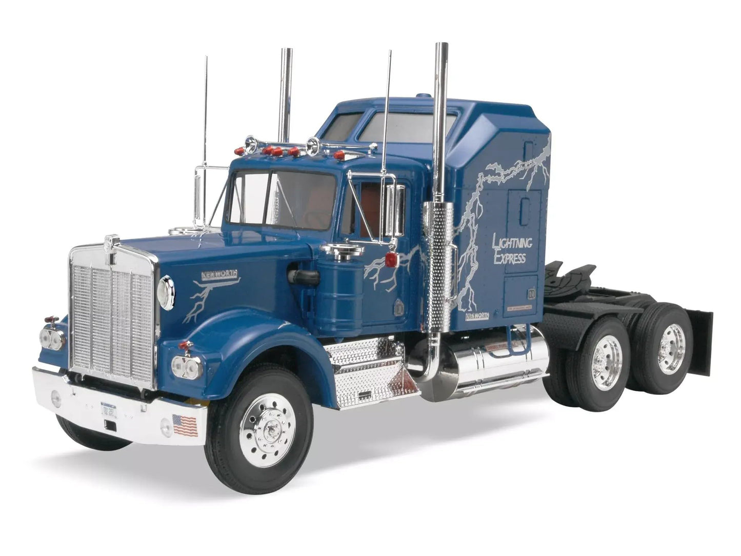 Revell 85-1507 Kenworth 900 Aerodyne Tractor 1:25 Scale 115-Piece Skill Level 4 Model Building Truck Kit, Blue, 12 years old and up