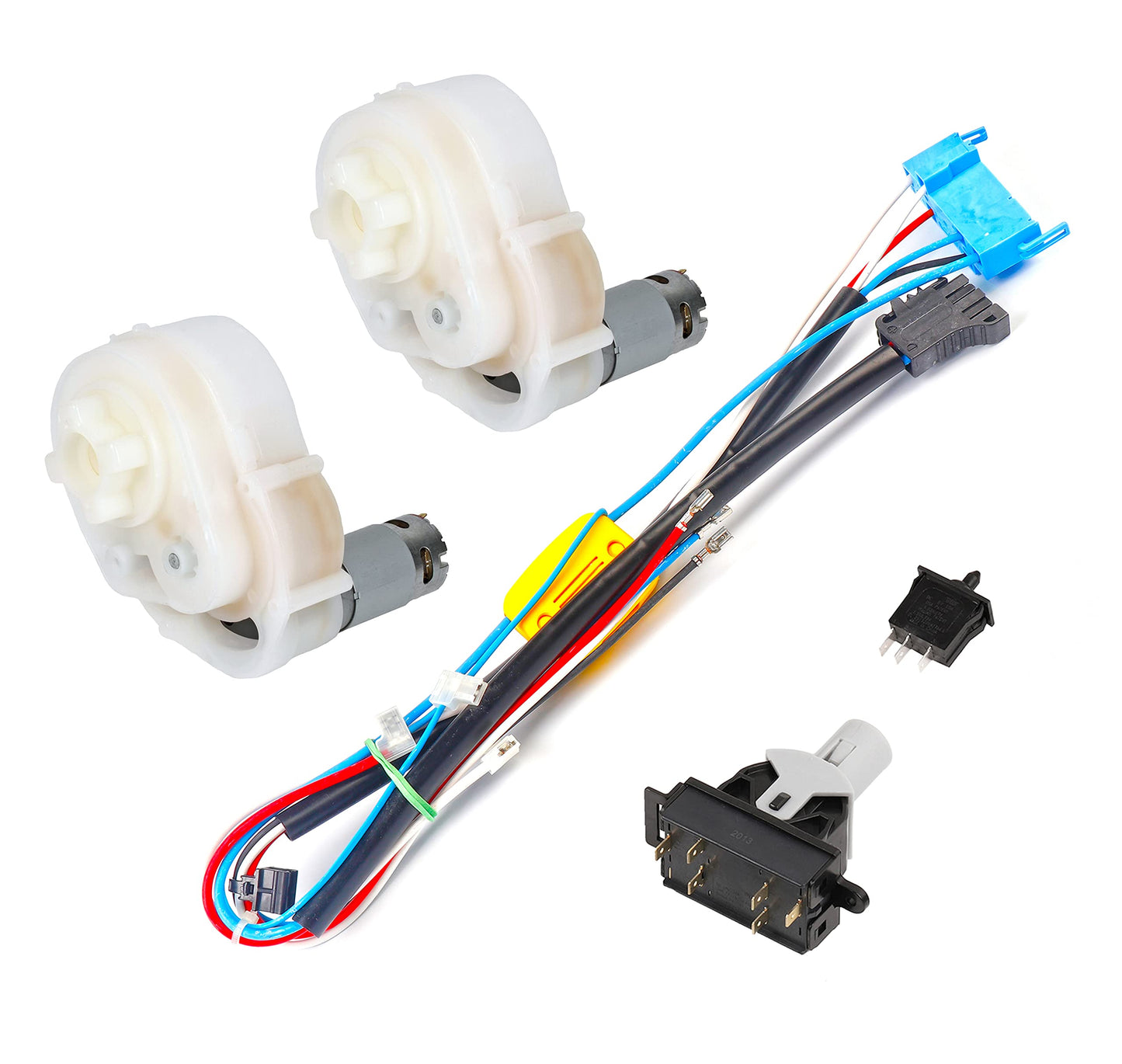 JONATURE Overhaul Kit Wiring Harness Gear Shifter Foot Switch Motor Gearbox for Peg Perego Power Pull Power Loader, Repair Replacement Parts for Children Ride On Car