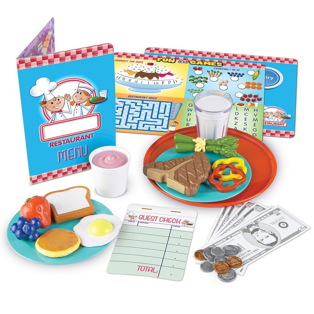 Learning Resources Serve It Up! Play Restaurant, 36 Pieces