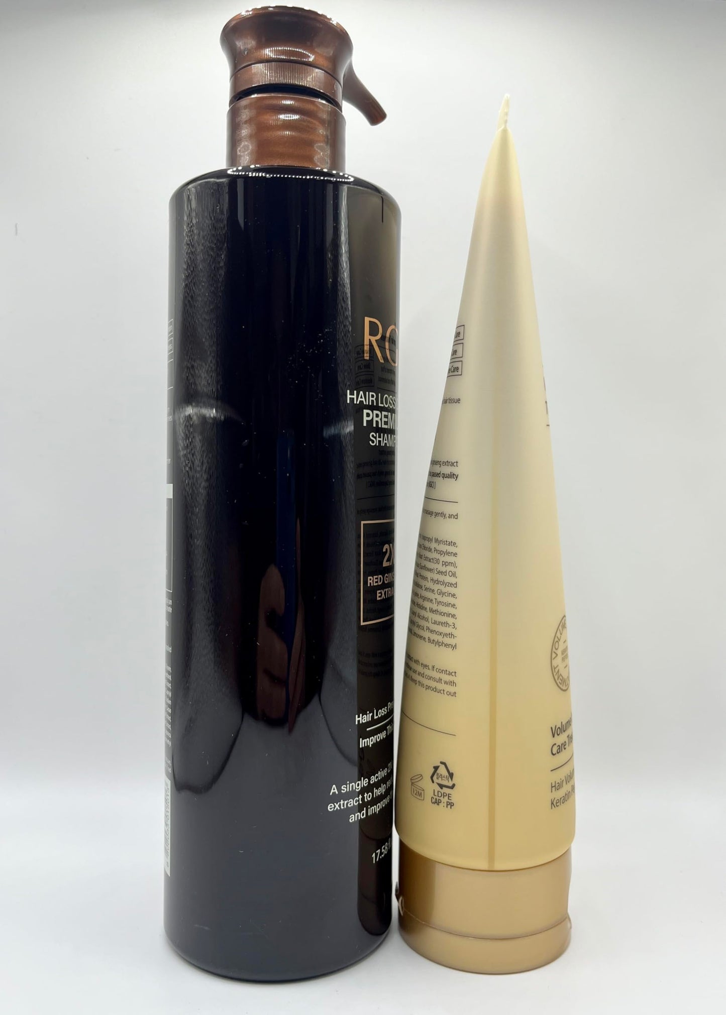 RG3 RGIII RED GINSENG PREMIUM HAIR LOSS PREVENTION SHAMPOO (520ml) + RGIII VOLUME TREATMENT (250ml) set for all gender and age