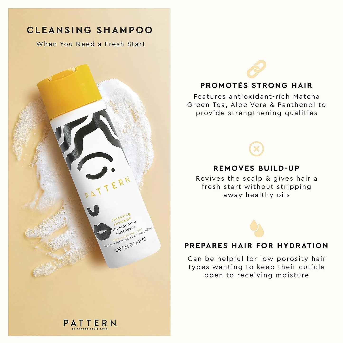 PATTERN Beauty by Tracee Ellis Ross Texture Travel Kit for Curly & Coily Hair, 3a-4c, Includes 3 oz Leave-In Conditioner, 3 oz Intensive Conditioner, 3 oz Cleansing Shampoo