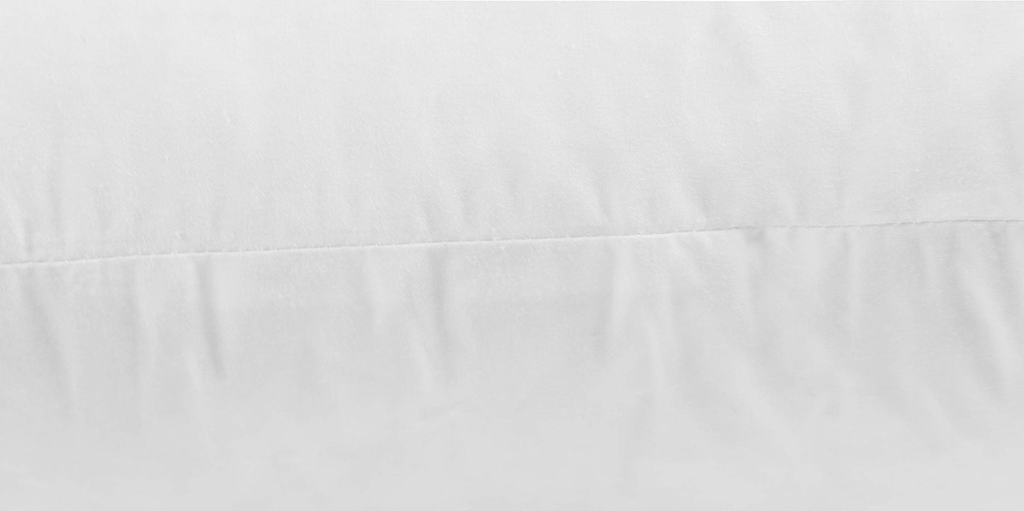 JA COMFORTS 28×28 Premium Goose Down Feather Throw Pillow Inserts(Set of 1)-5% Down Filling,High Filling Weight,250 TC Cotton Cover, Square, White