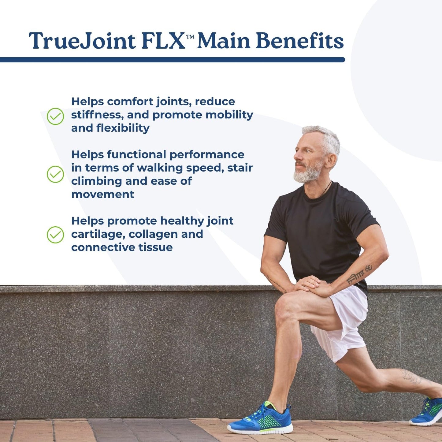 NatureCity True-Joint FLX Joint Supplement Formula (120 Capsules) | TamaFlex, NEM Eggshell Membrane, Levagen+ PEA & CuberUp | Supports Joint Comfort, Flexibility, Mobility, Function & Cartilage Health