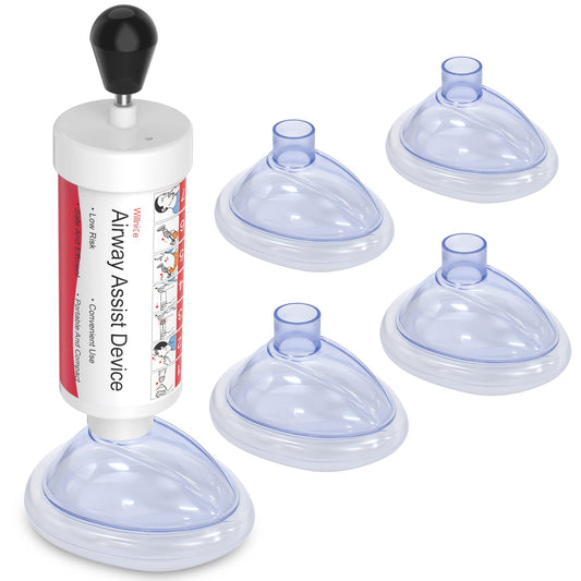 4pcs Effective Airway Assist Device Works for Removing Foreign Material, Portable Assist Kit for Child and Adults - GY Provided Travel & Home Kit