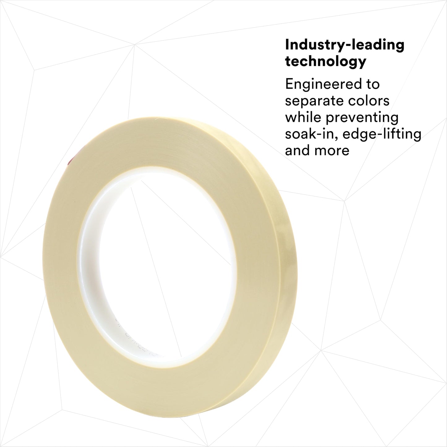 3M Scotch 218 Fine Line Premium Masking Tape, Sand, 1/2 in x 60 yd – High Performance Polypropylene Tape, 1 Pack
