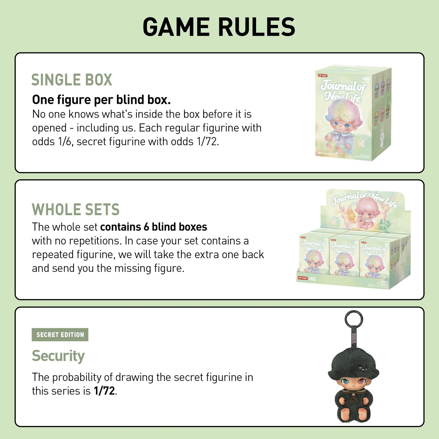 POP MART DIMOO Journal of New Life Series-Vinyl Plush Pendant Blind Box, DIMOO WORLD Random Design Action Figure, Toys for Home Room Decor, Anniversary Birthday Gifts for Women Men Him Her, Single Box