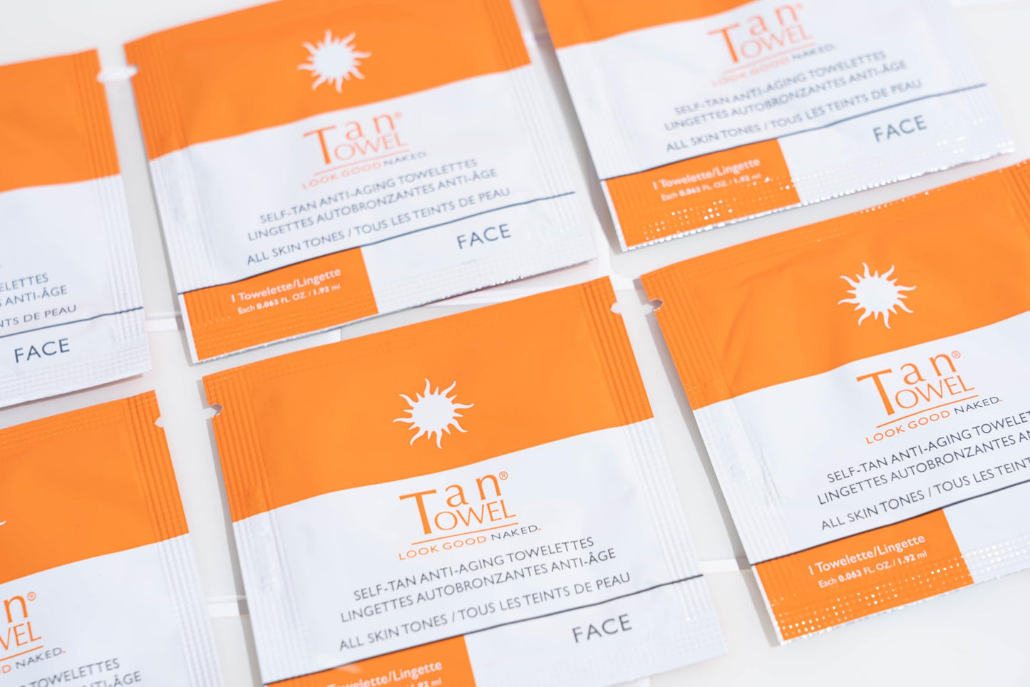 TanTowel Face Tan Towelettes - 15 Pack, All, 15 Count (Pack of 1)