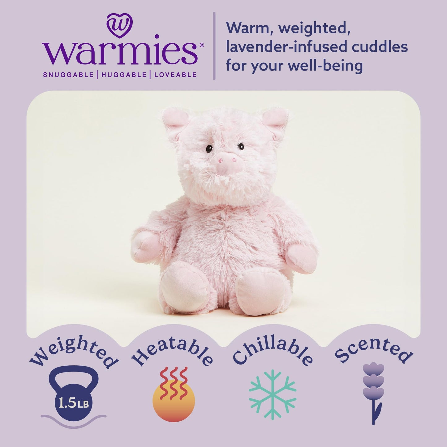 Intelex Cozy Microwaveable Plush, Pig