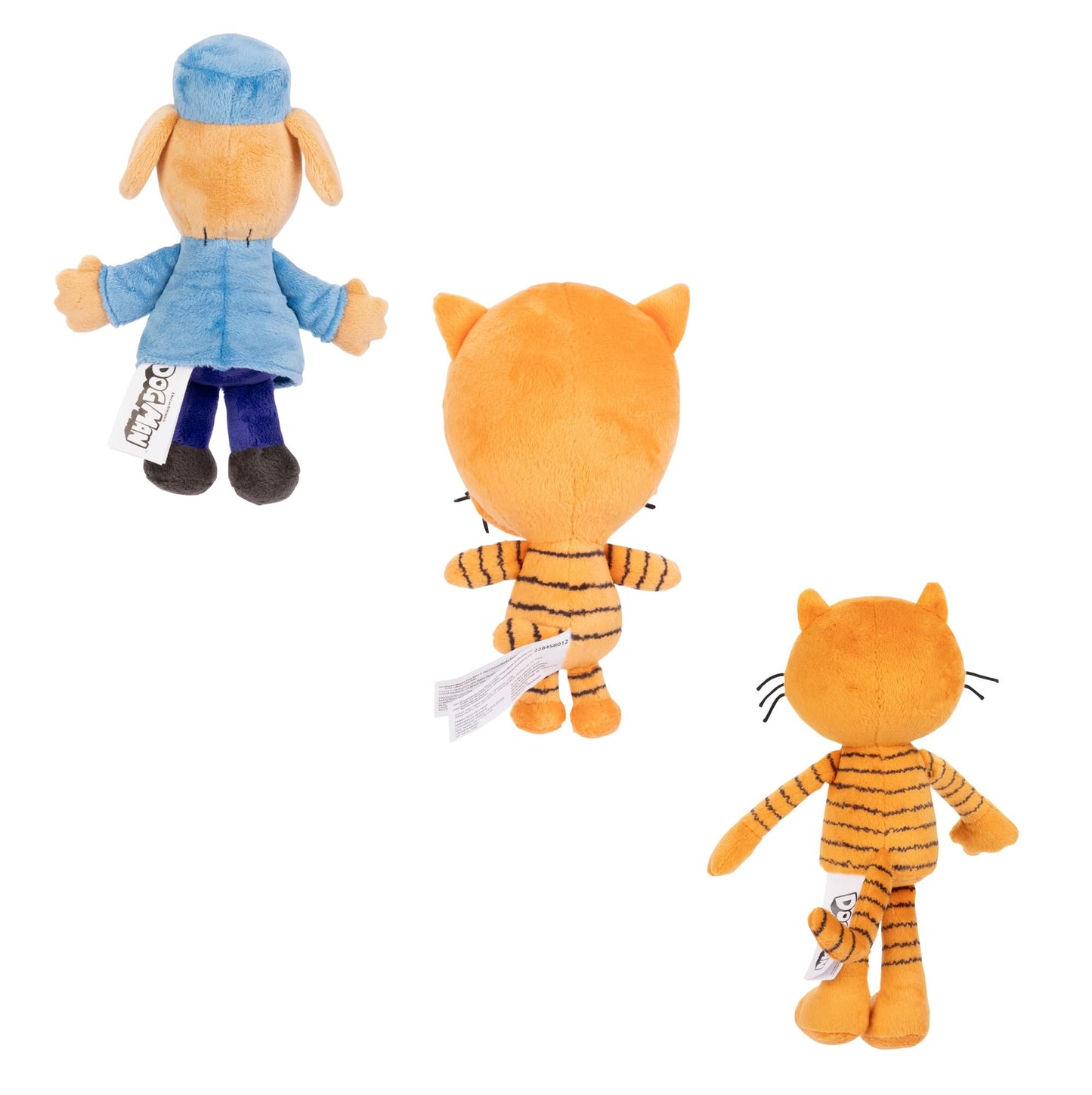 Dog Man Movie Plush in PDQ of 8 Plushies, Includes (4) Dog Man, (2) Petey, and (2) Little Petey - Officially Licensed by JAKKS Pacific