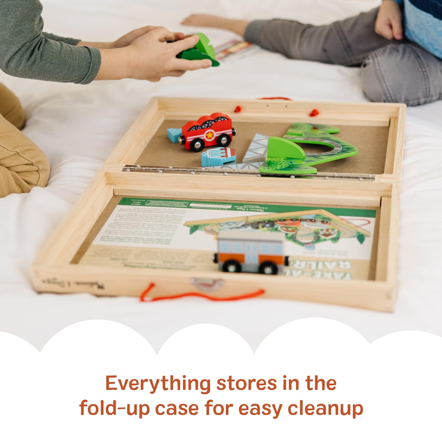 Melissa & Doug Take-Along Railroad - FSC-Certified Materials