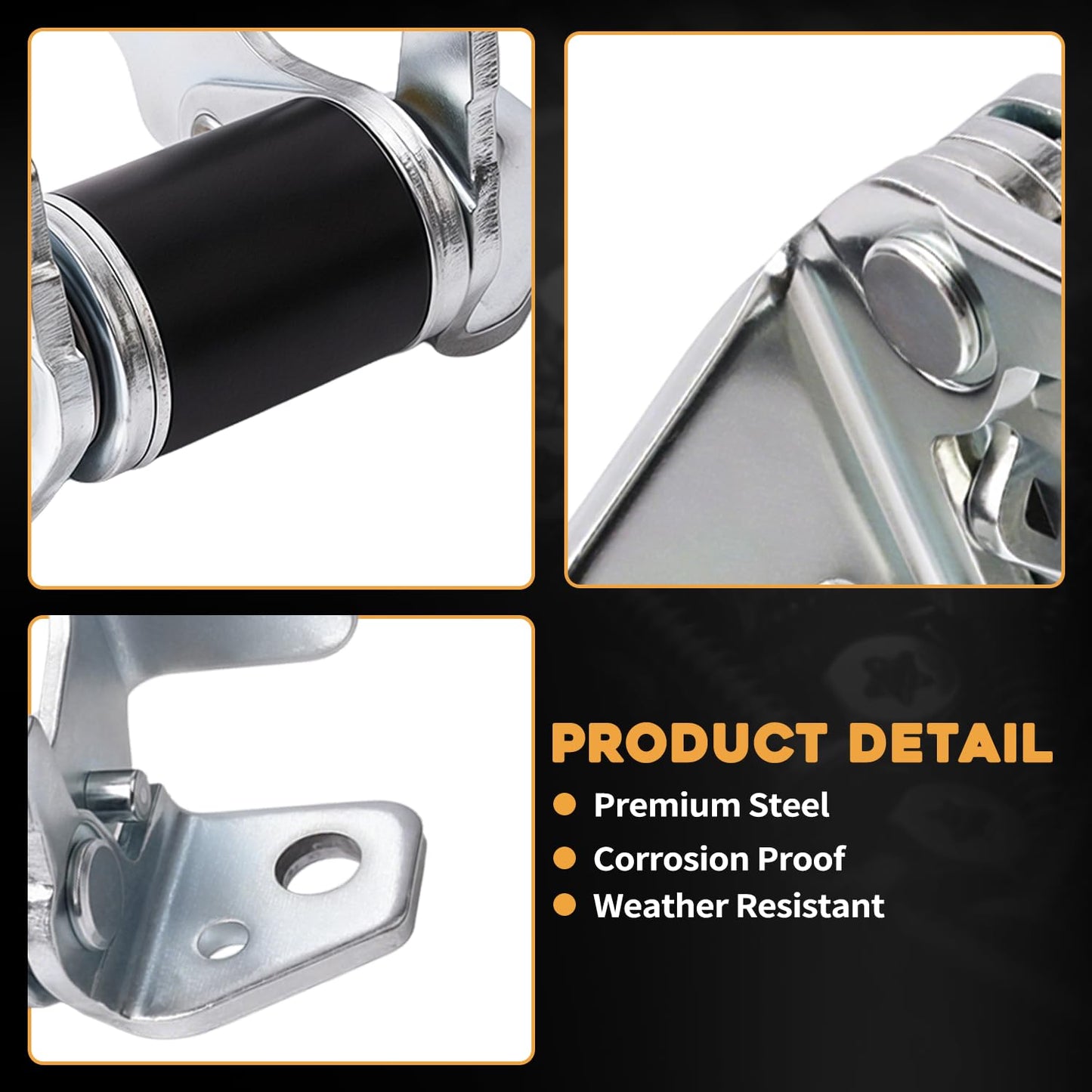 Driver Side Front Door Hinges Fit for Jeep Grand Cherokee 2013-2023 Fit for Dodge Charger Durango 2013-2023 Upper and Lower Replaces 55113665AI 55113661AC