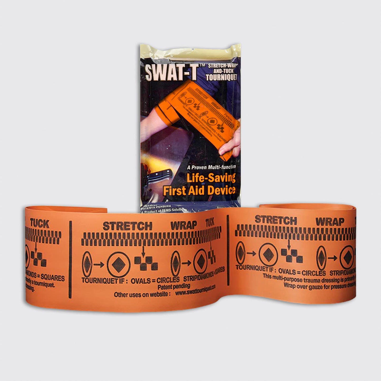 MediTac Intermediate Bleeding Control Pack Feat. SWAT-T Tourniquet, Emergency Bandage and Compressed Gauze Dressing - Intermediate