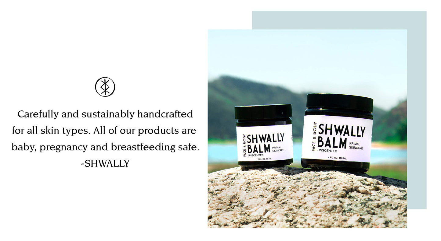 Shwally Tallow & Calendula Face and Body Balm - Paleo and Primal - 100% Grass Fed Tallow, Avocado and Olive Oil with Calendula Flowers (Unscented, 4)