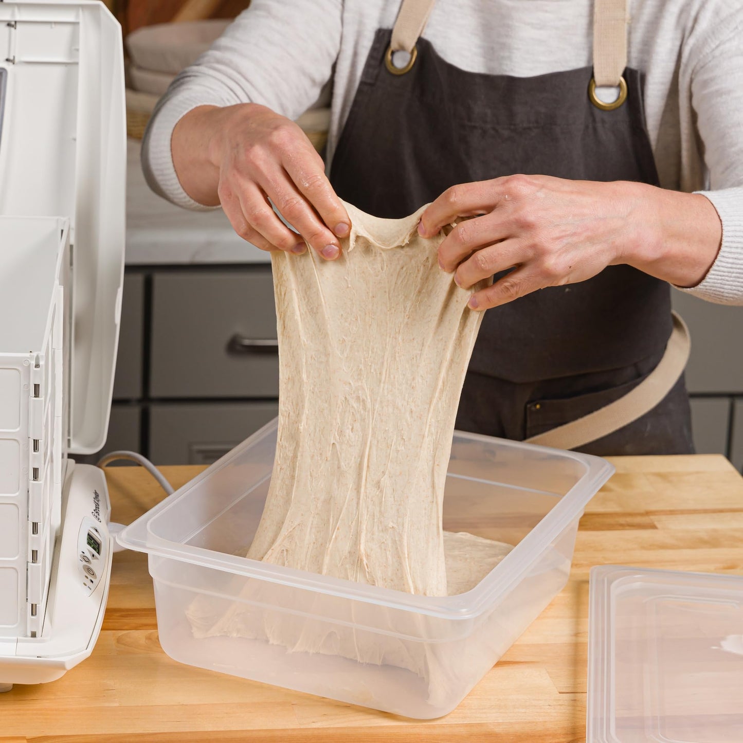 Brod & Taylor Proofing Container (2 Pack) With 6L Capacity, Fits Up to 3000 Grams of Dough – Dough Rising Box for Bread, Sourdough & Pizza (Dishwasher Safe, BPA-Free)