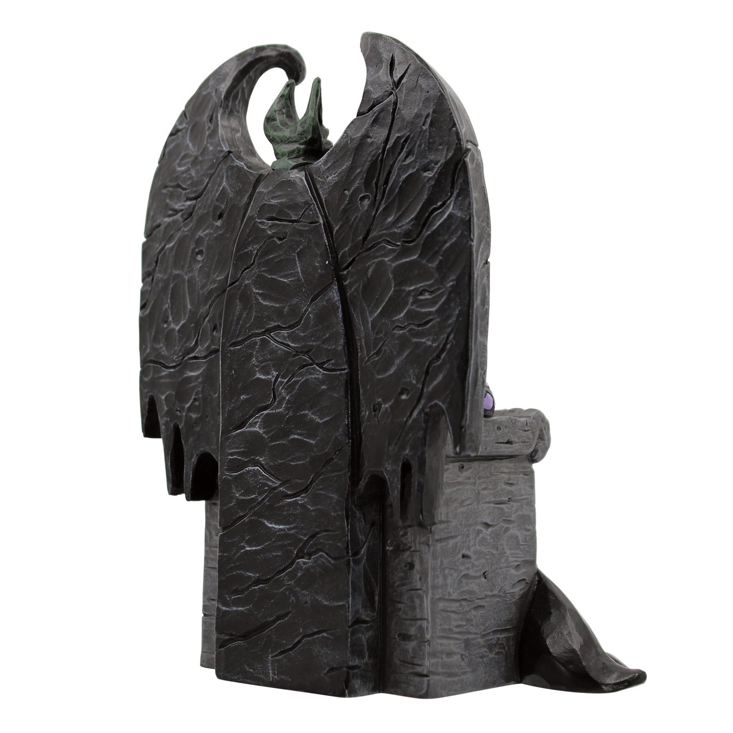 Enesco Disney Traditions Collection by Jim Shore Sleeping Beauty Maleficent Sitting on Throne Figurine- Resin Hand Painted Crafted Disney Halloween Collectible Figurines Home Decor Statue, 4 Inch