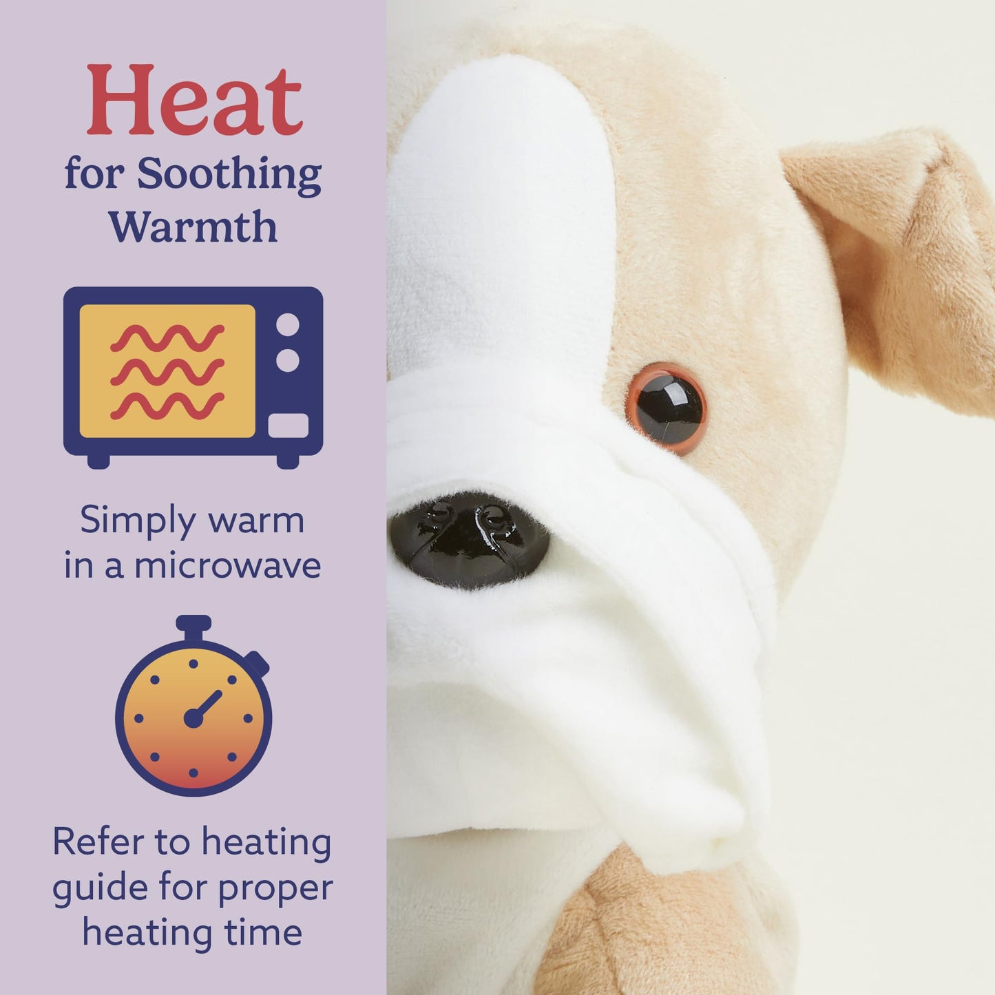 Intelex Bull Dog Warmies Plush