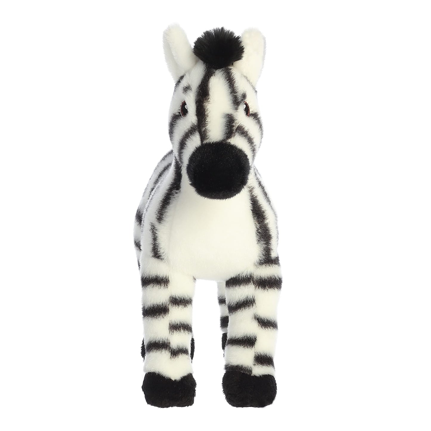 Aurora® Eco-Friendly Eco Nation™ Zebra Stuffed Animal - Environmental Consciousness - Recycled Materials - White 10 Inches