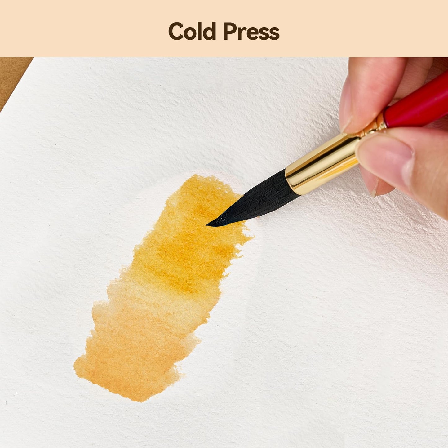 Lightwish Watercolor Sketchbook,100% Cotton Acid Free Watercolor Journal,300gsm/140lb Cold Press Watercolor Paper for Artists,Adults,Students,20 Sheets,5.8 * 8.2 Inches paper