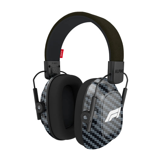 Alpine Racing Pro Earmuff F1® - Earmuffs for Adults - 22 dB - ANSI Certified - Premium Noise Protection for Race Events - High End Carbon - Noise Reduction Headphones - Light-Weight Design