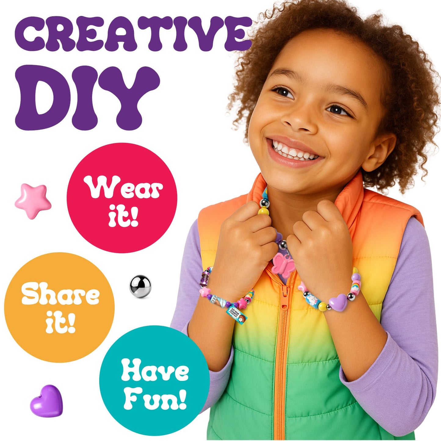 Sticker Bracelet Set | Includes 80 Mini Stickers & 2 Mystery Rolls | Over 1000 Collectible Designs | Wearable Toy for Kids