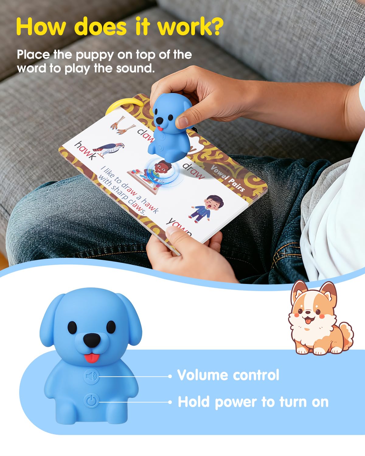 Humzo Talking Phonics Flash Cards with Reader Pen