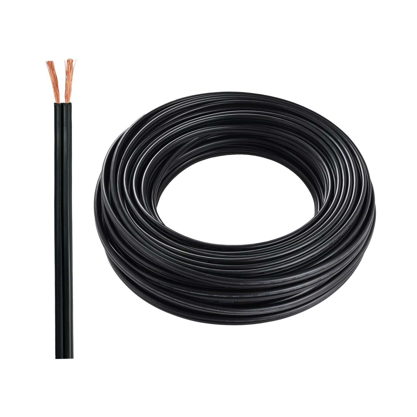 Lucky TL 14/2 Low Voltage Landscape Wire 100 Feet, 14 Gauge 2 Conductor, Outdoor Waterproof, Direct Buried Landscape Lighting Wire, Pure Copper Making (100FT)