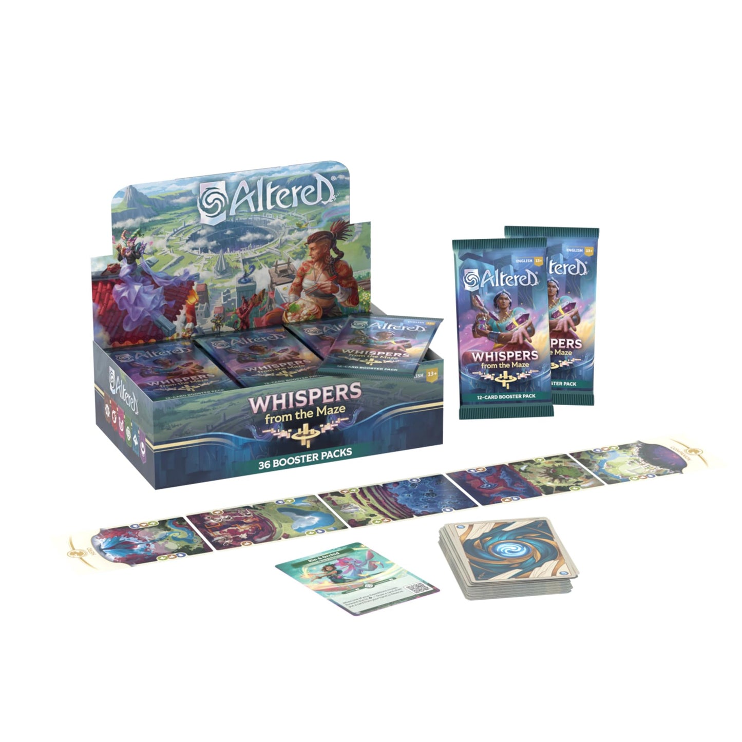 Equinox Altered Whispers from The Maze 36-Pack Booster Display - Unique Deck Building, Strategic Non-Combat Gameplay, Collectible Trading Card Game, Ages 13+, 2 Players, 20-30 Minute Playtime