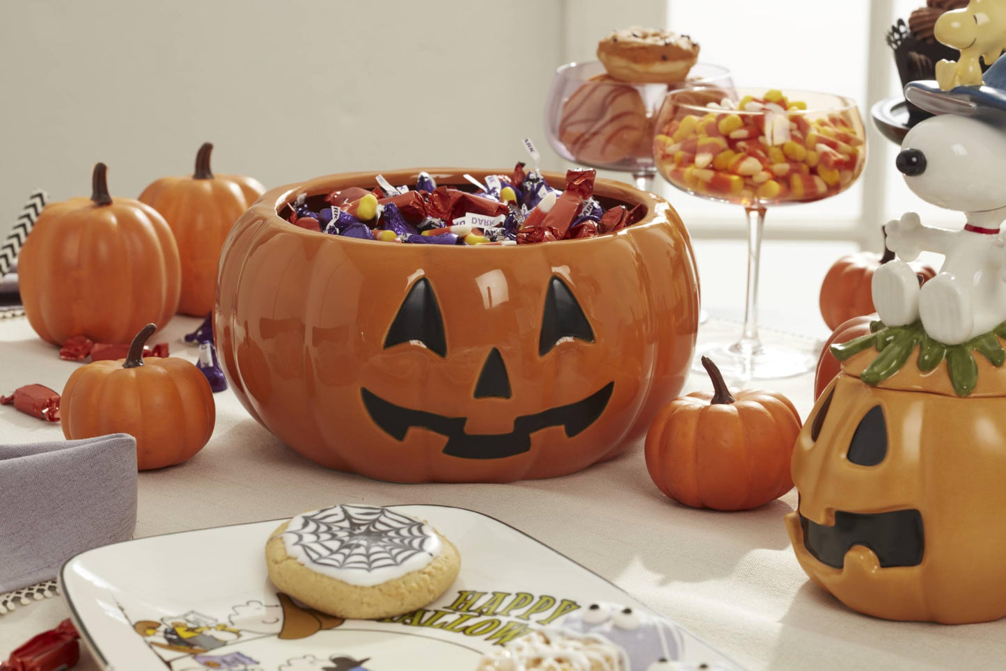 Lenox 896688 The Great Pumpkin Accent Plates, Set of 4, Assorted, Halloween