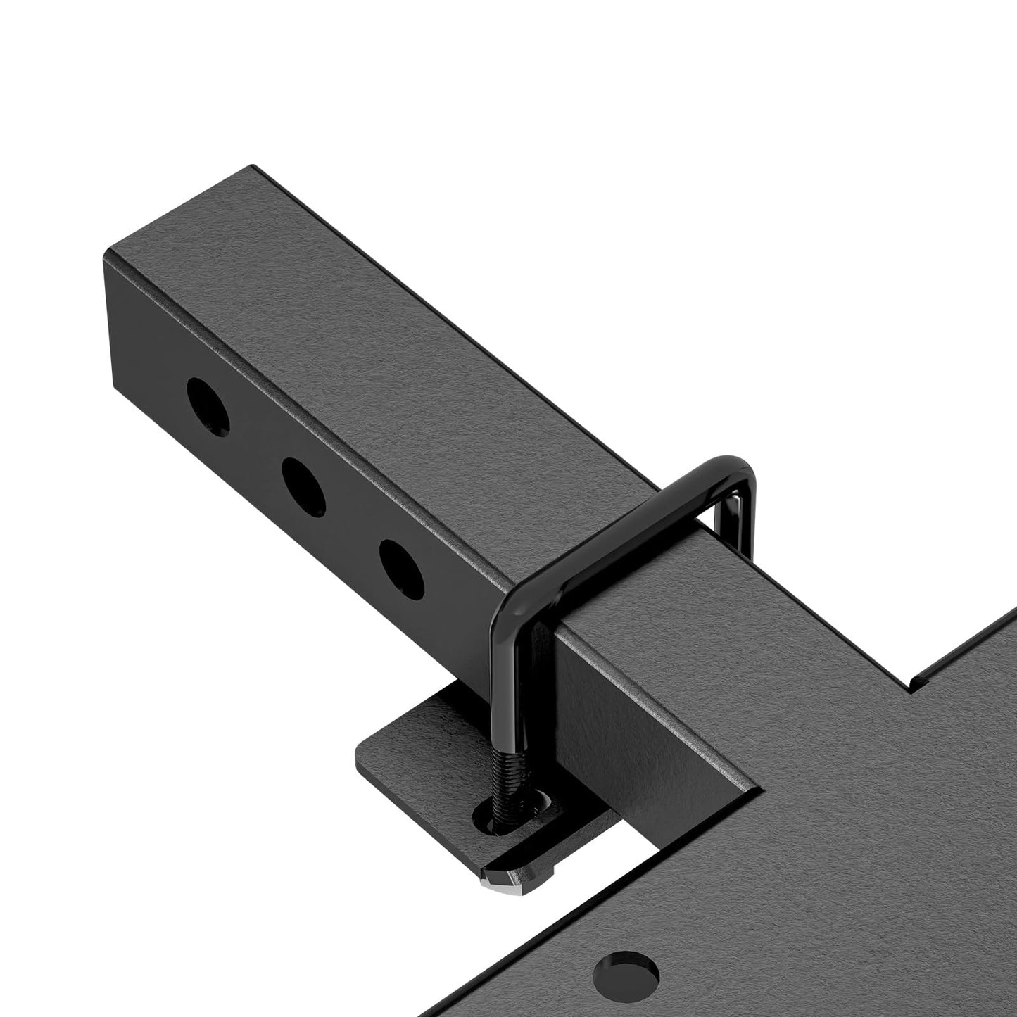 EYOUHZ Trailer Hitch Winch Mount with 2" Receiver, Universal Heavy-Duty Winch Plate Bracket for ATV/UTV/SUV/Truck/Pickup, 17000 lbs Towing Capacity, Mounting Cradle, Black