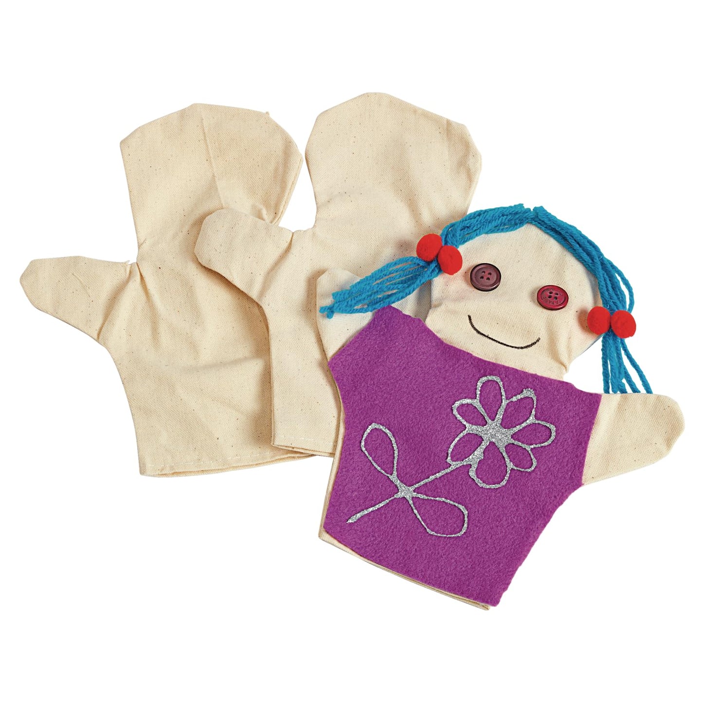 Colorations CANPUP Canvas Person Puppets (Pack of 12)