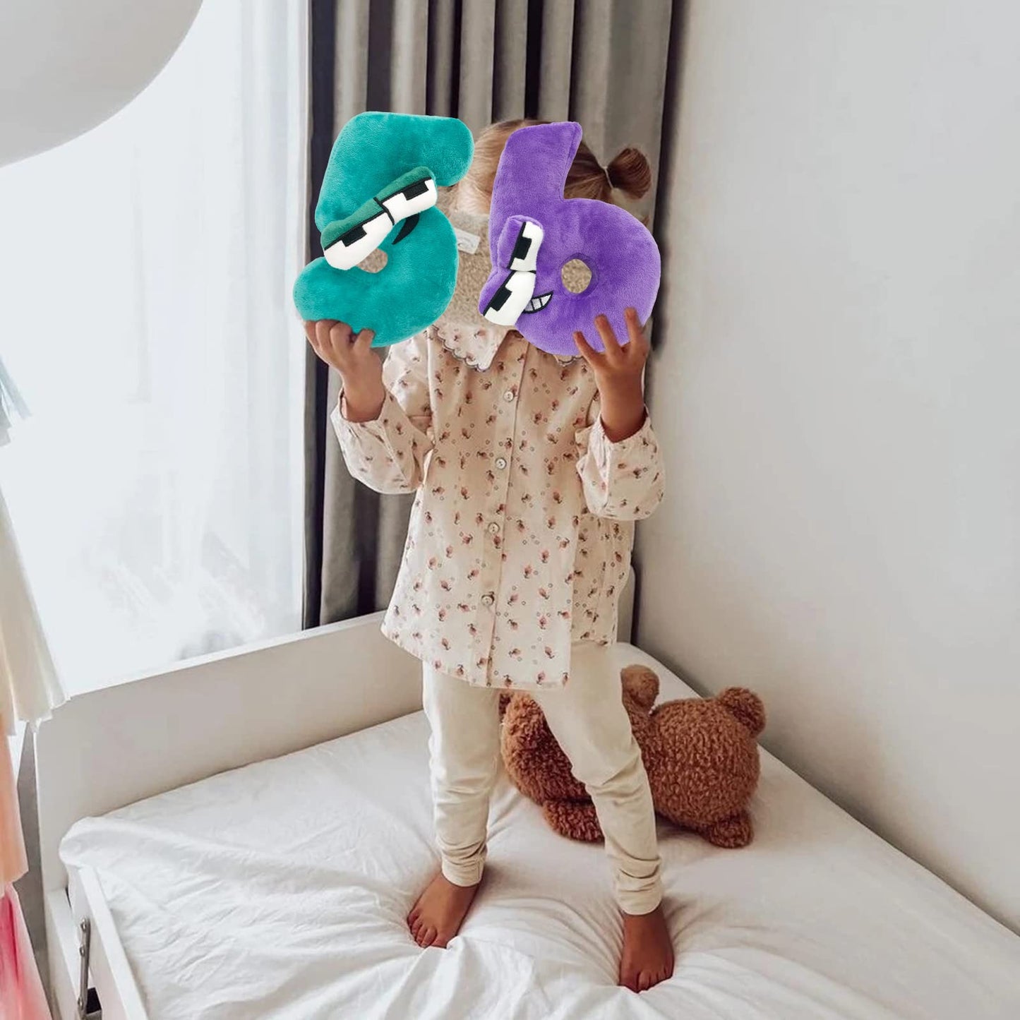 yohica 10PCS Nume Lore Plush Throw Pillow Plush Toy,Nume Plush 0-9 Stuffed Figure Doll for Kids and Adults,Birthday Choice for Fans Gifts
