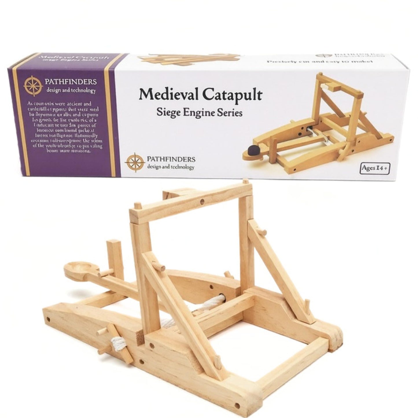 PATHFINDERS STEM Kit – Medieval Catapult kit| Trebuchet Science Kits Teens and Adults | Stem Kits Physics Toys | Engineering kit | Learning Resource