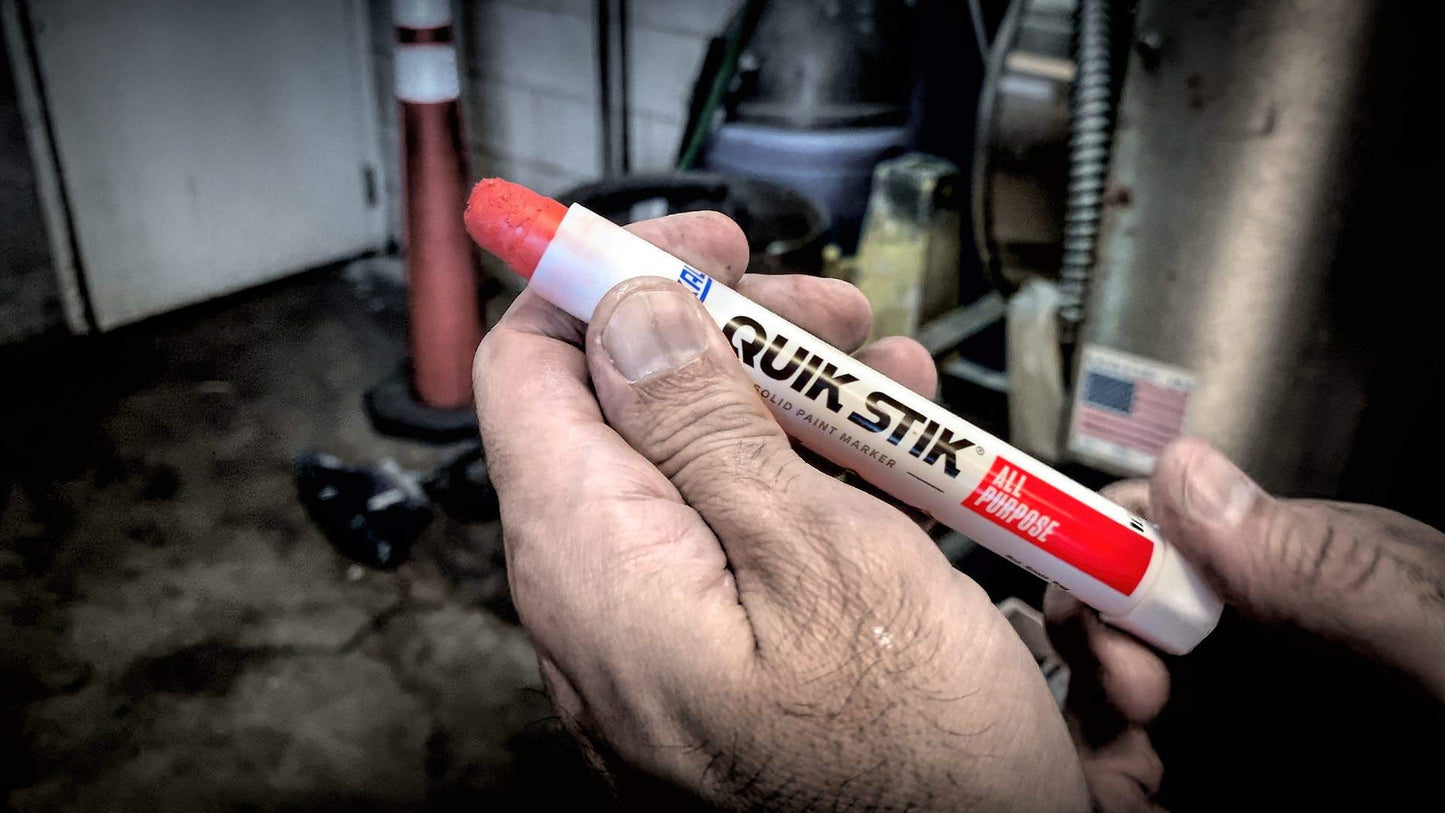 Markal 61044 Quik Stik All Purpose Solid Paint Marker, Fluorescent Pink (Pack of 12)