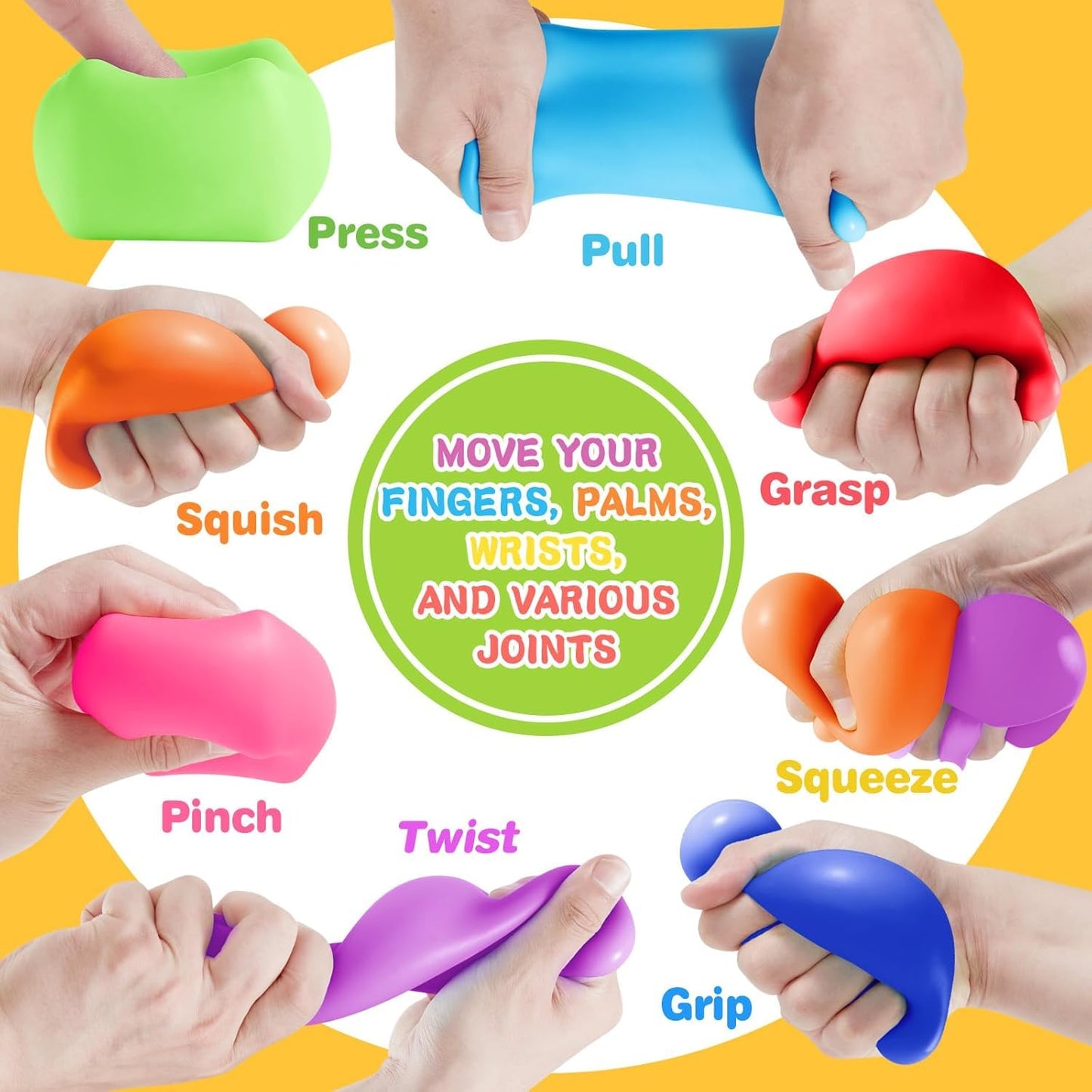 40pcs Stress Balls for Kids-Squishy Cube Stress Balls Bulk-Treasure Box-Fidgets Prizes Bulk-Sensory Fidgets Toys for Adults -Classroom Prize-Goodie Bag Stuffers, Sensory Toys for Autistic Autism