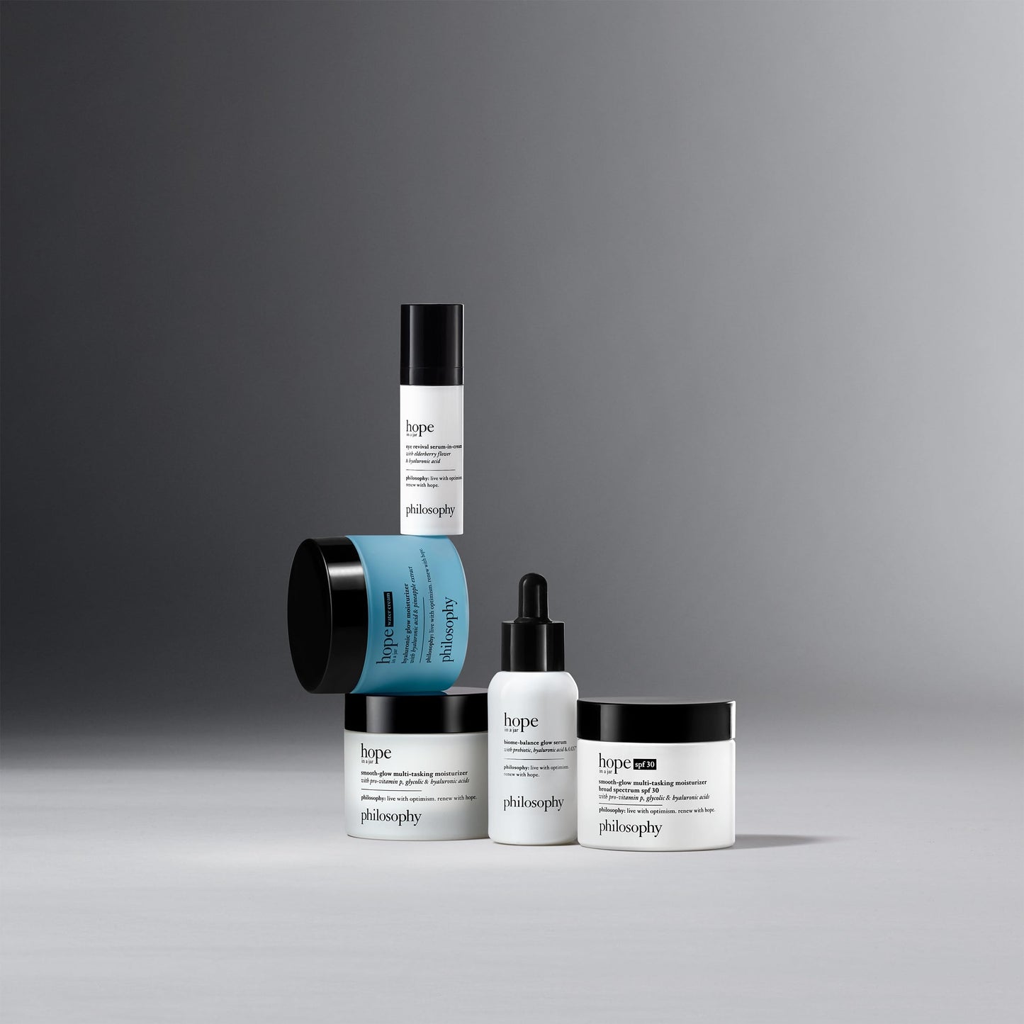 philosophy hope in a jar biome-balance glow facial serum - with enhanced hyaluronic acid, prebiotic & AA2G - helps restore natural balance & provides instant, supercharged hydration - 1 fl oz.