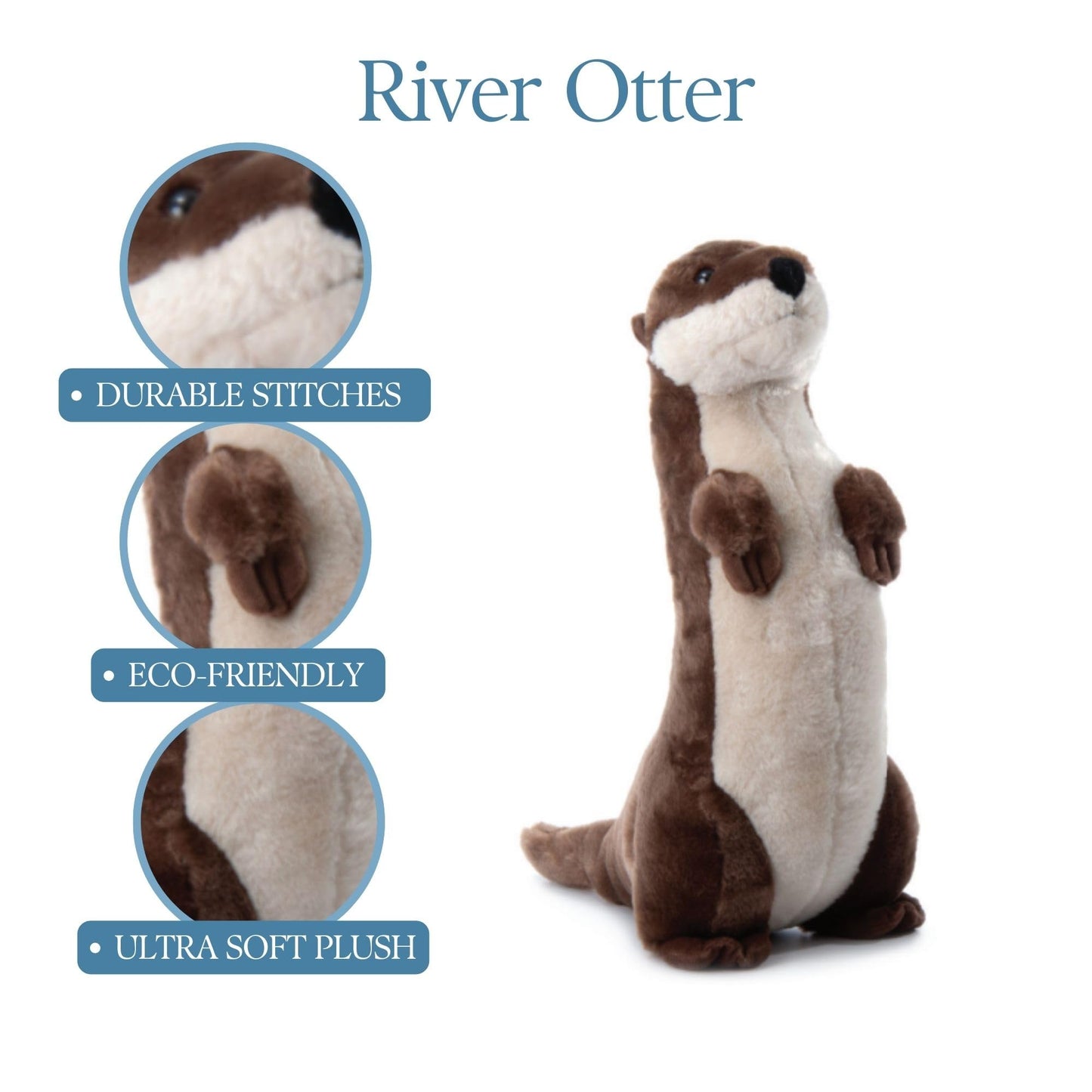 Standing River Otter 20" by The Petting Zoo