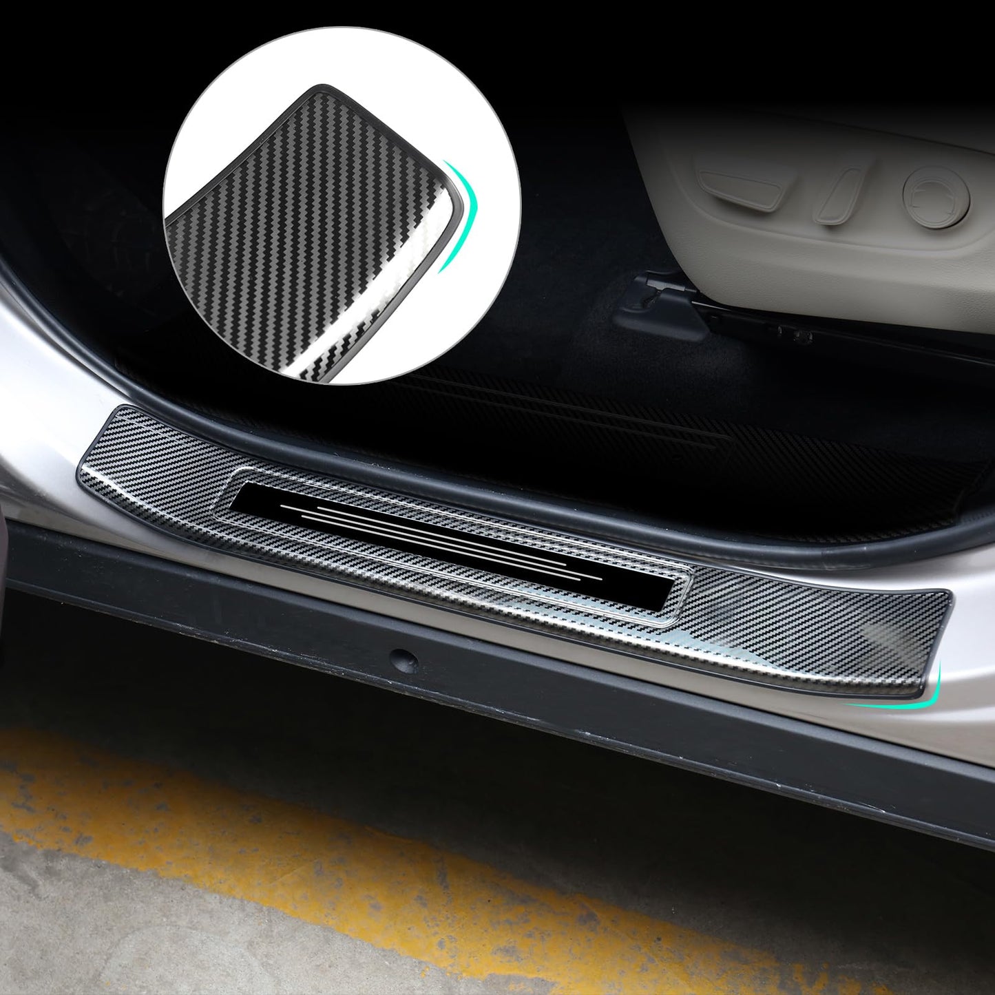 BILOPER Stainless Steel Door Sill Protector for Toyota Highlander 2020-2025 2026 Accessories Interior Door Entry Guard Cover Trim