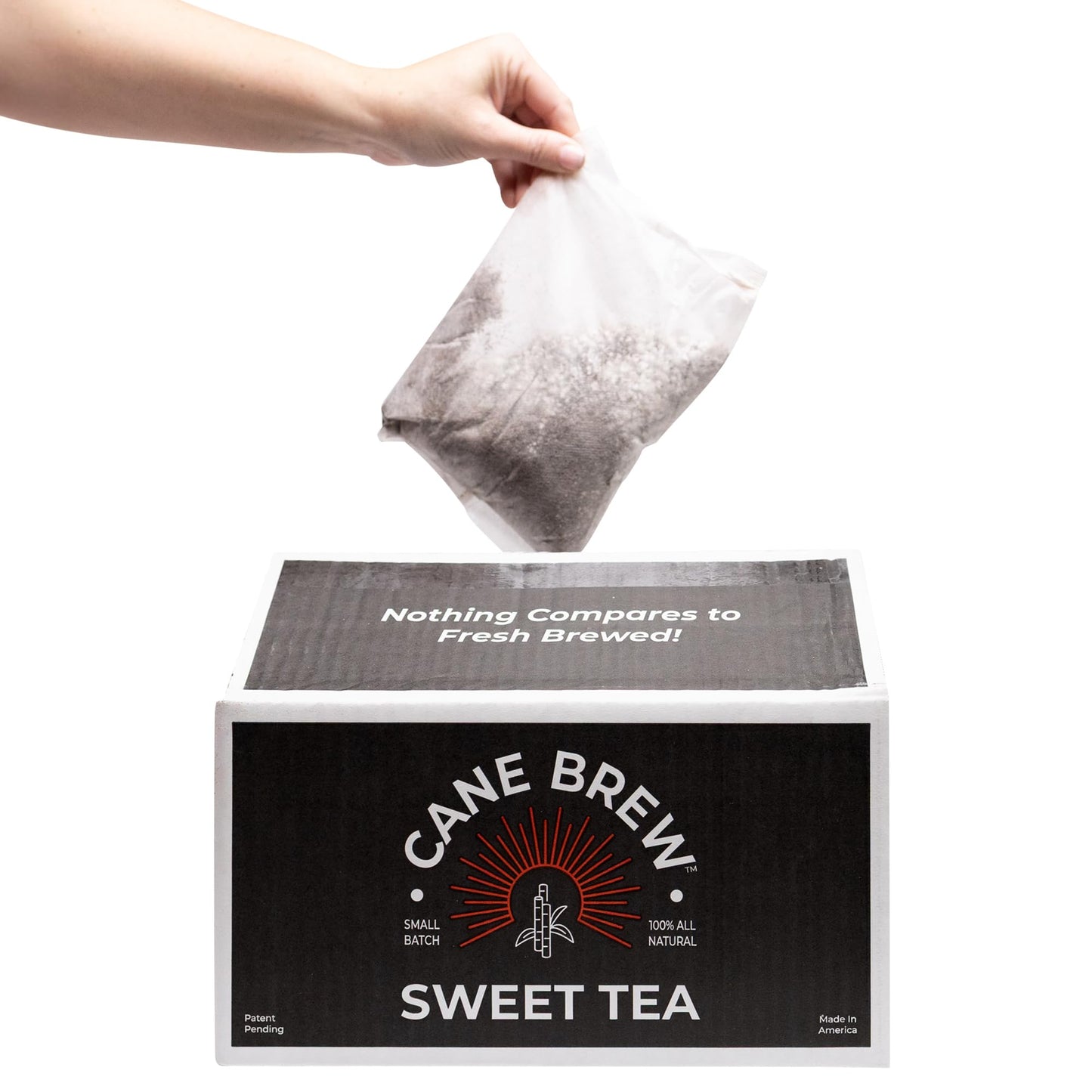 Cane Brew Sweet Tea – Southern Black Iced Teas, Family Size – No Boil, Zero Mess – Cold Brew for Home, Camping, RV, or Travel, 16 Half Gallon Bags