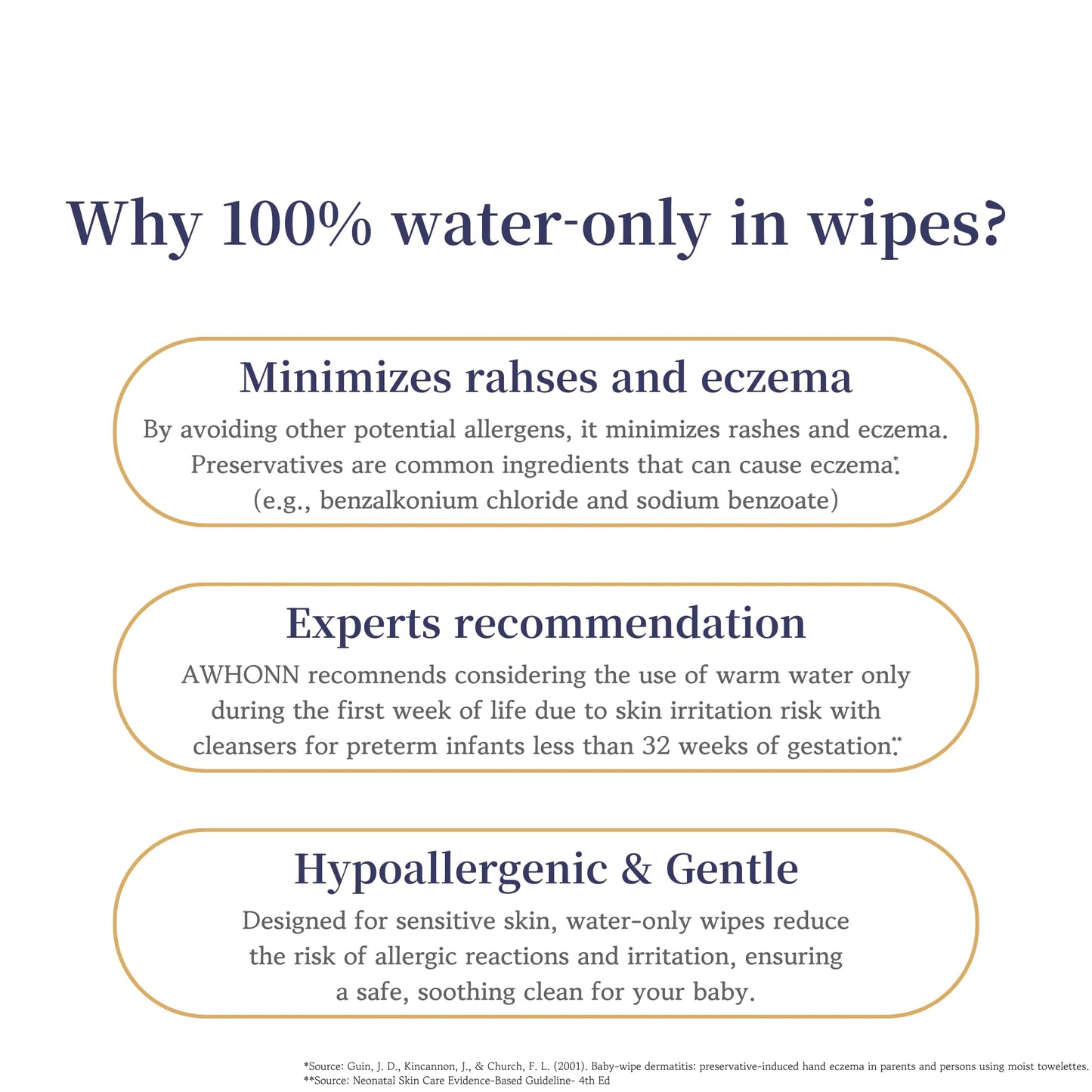 blissmile 100% Water & Cotton Wet Wipes Travel Size - Individually Wrapped - Fragrance & Preservative-Free for Baby, Women & Sensitive Skin - Gentle Hand, Face, Body & Feminine Care - 220 Count
