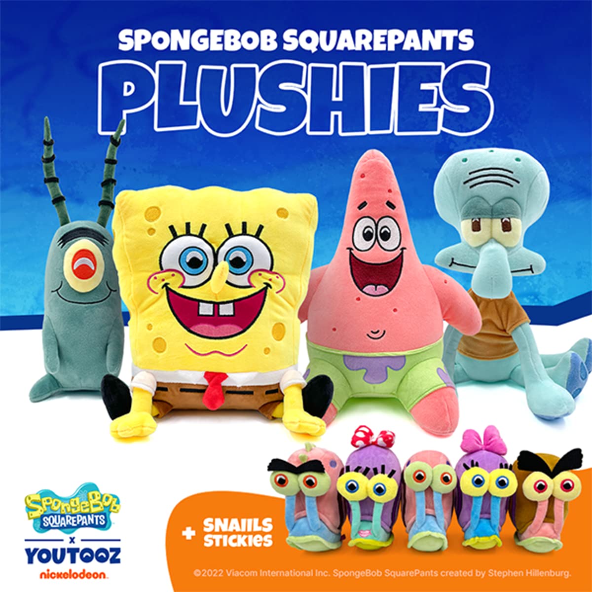 Youtooz Plankton Sitting Plush 9" Inch, Spongebob Official Licensed Stuffed Plushie, Chum Bucket From Spongebob Squarepants