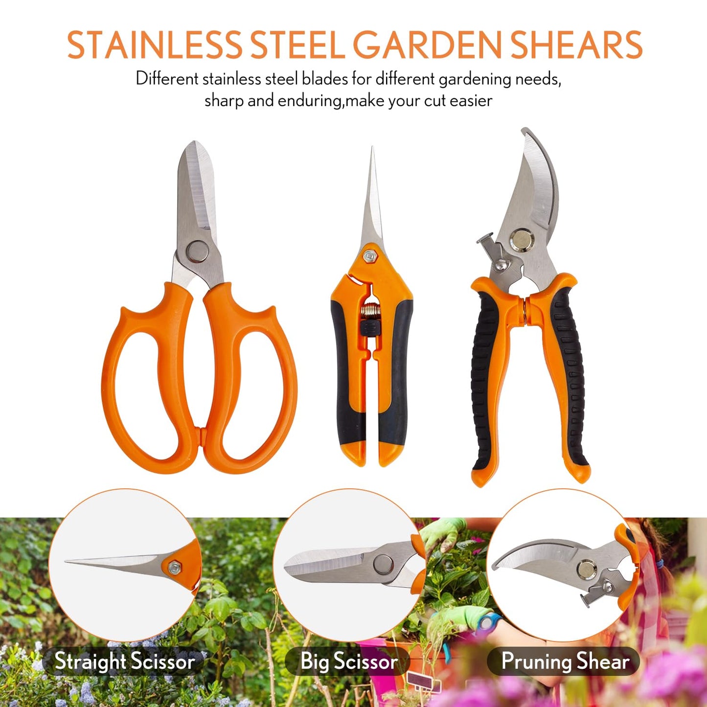 Bonsai Tools Kit 20 Pcs Garden Tools Set for Beginner, Includes Bonsai Wire Kit, Plant Mat, Pruning Shears, Bonsai Scissors, Succulent Tools in Leather Storage Bag, Gardening Gift for Women Men
