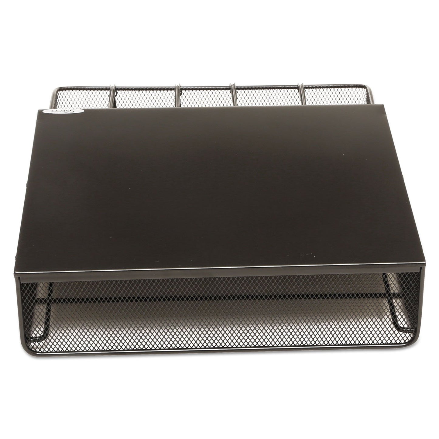 Safco Coffee and Sugar Organizer 3274BL Hospitality Tray, Home, Office, & Hotel, 1 Drawer, Black, 12"W x 11"D x 3 ¼"H