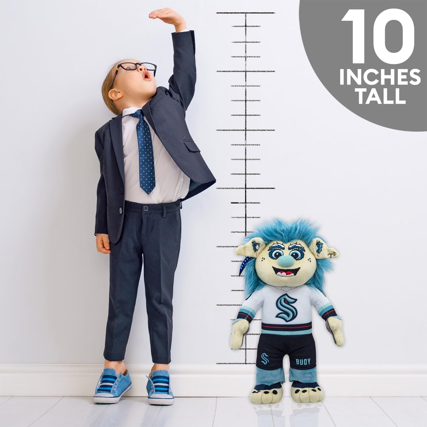 Bleacher Creatures Seattle Kraken Buoy 10" Mascot Plush Figure- A Mascot for Play or Display