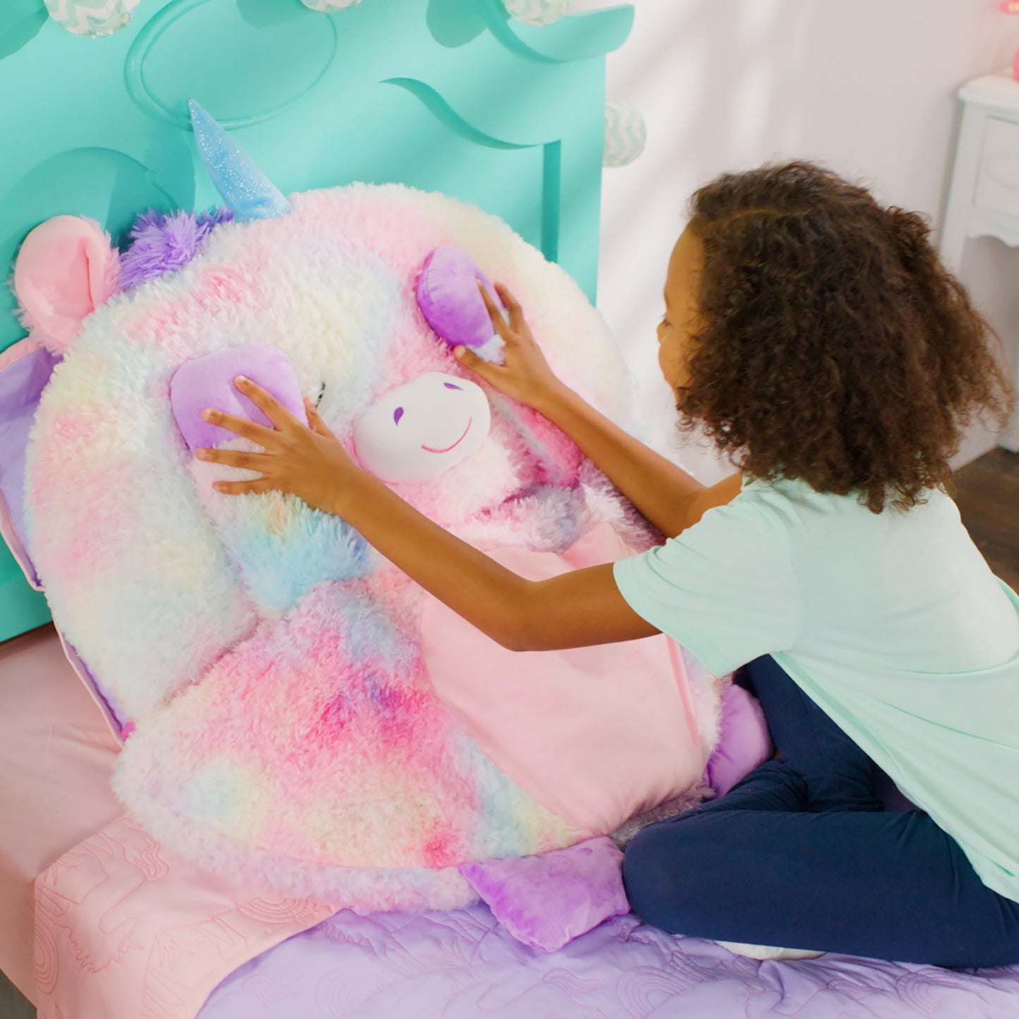 Happy Napper S4 Unicorn Rainbow Large