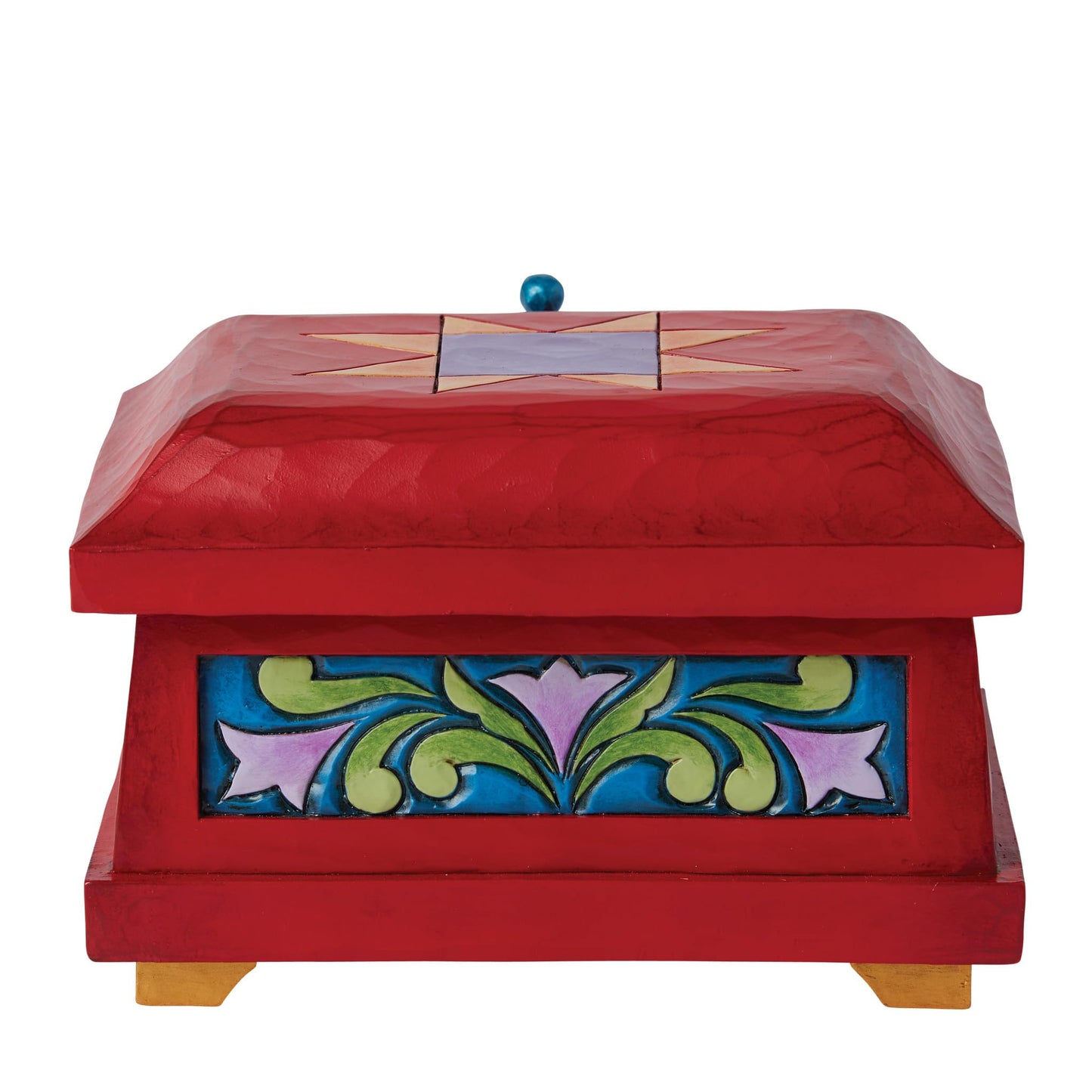 Enesco Disney Traditions Collection by Jim Shore Snow White The Evil Queen's Decorative Trinket Box- Stone Resin Hand Painted Crafted Collectible Disney Villains Jewelry Box Home Decor, 3.5 Inch