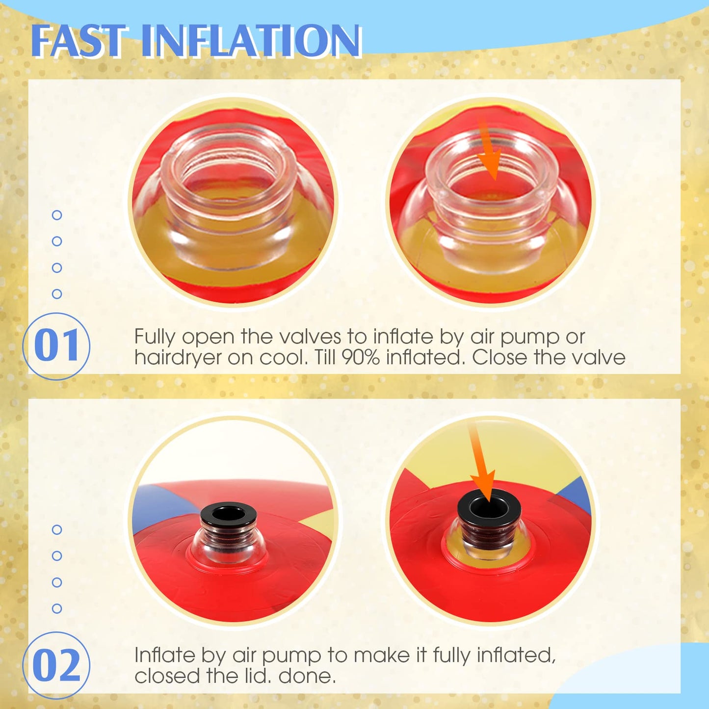 78 Inch Giant Beach Ball Jumbo Inflatable Balls Oversized Adult Beach Toys Plastic Huge Water Balls for Swimming Pool Summer Beach Seaside Water Games Outdoor Indoor Party