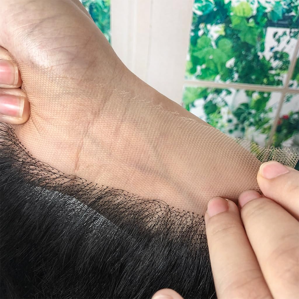 Savasana 5x5 HD Lace Closure Only Straight 0.10 mm Ultra Thin Undetectable Lace Pre Plucked with Baby Hair Natural Black Color 100% Brazilian Virgin Human Hair 20 Inch