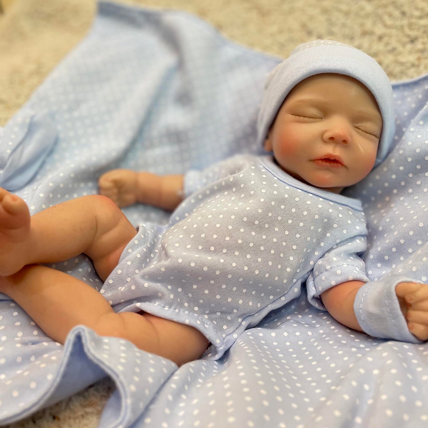 OtardDolls Silicone Baby Doll 10 Inch Full Body Soft Silicone Reborn Baby Handmade Reborn Baby Doll Mini Realistic Newborn Baby Dolls for Kids