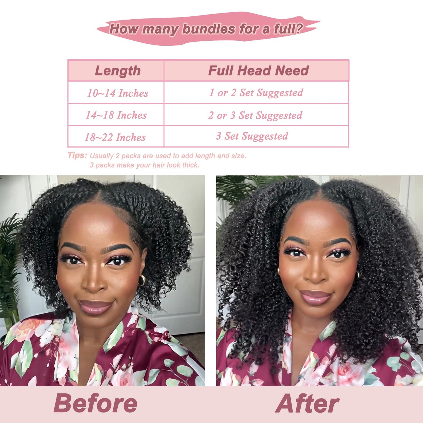 Afro Kinky Curly Clip in Hair Extensions Real Human Hair(12 Inch)8Pcs with 18 Clips 120g/set 10A Brazilian Remy Hair,4B 4C Kinky Curly Clip Ins for Black Women Natural Color