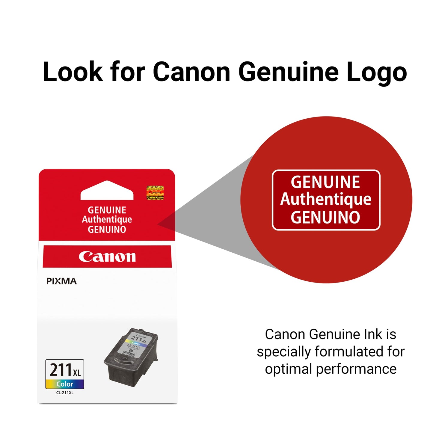 Canon CL-211 XL Genuine Color Ink Cartridge, Compatible with MX330, MP240/250/270/280/480/490/495, iP2702, MX340/350/320/410/420